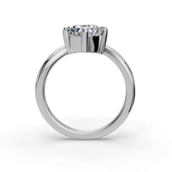 Platinum Cushion Engagement Ring Setting Image 2 SVS Fine Jewelry Oceanside, NY