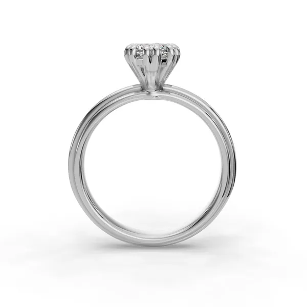 14K White Gold Marquise Engagement Ring Setting Image 2 SVS Fine Jewelry Oceanside, NY