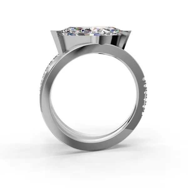 Platinum Marquise Engagement Ring Setting Image 2 SVS Fine Jewelry Oceanside, NY