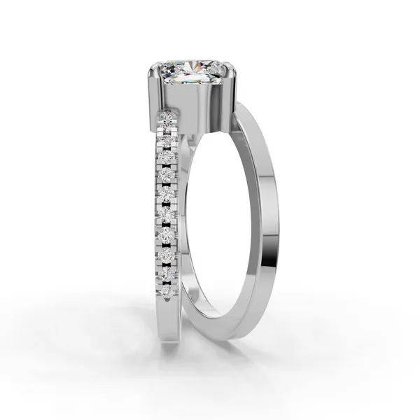 Platinum Cushion Engagement Ring Setting Image 3 SVS Fine Jewelry Oceanside, NY