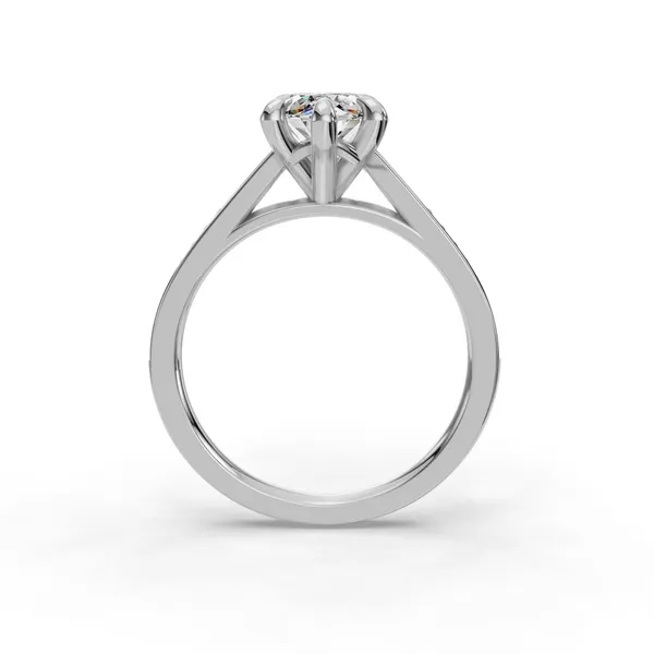 Platinum Marquise Engagement Ring Setting Image 2 SVS Fine Jewelry Oceanside, NY