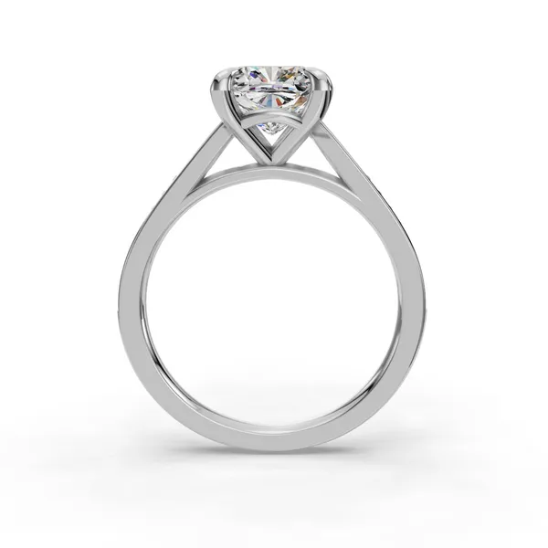 Platinum Cushion Engagement Ring Setting Image 2 SVS Fine Jewelry Oceanside, NY