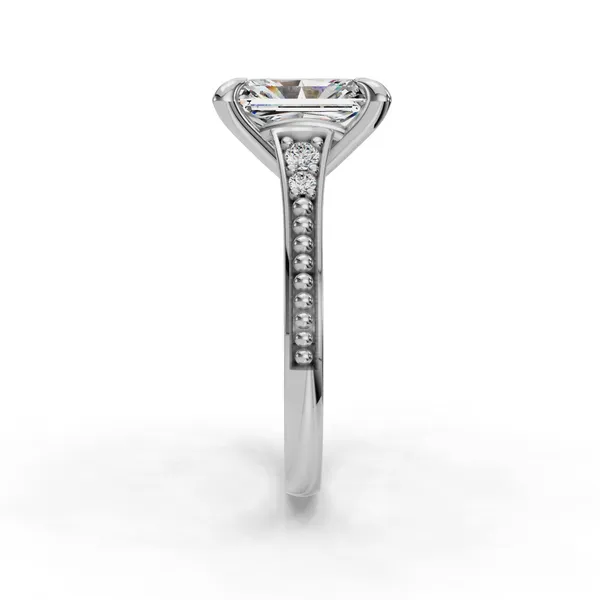 Platinum Radiant Engagement Ring Setting Image 3 SVS Fine Jewelry Oceanside, NY