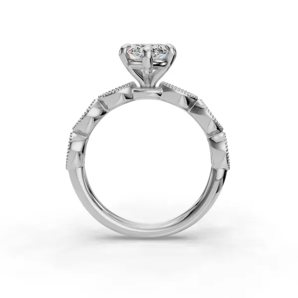 Platinum Marquise Engagement Ring Setting Image 2 SVS Fine Jewelry Oceanside, NY