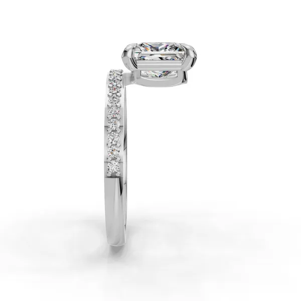 Platinum Princess Engagement Ring Setting Image 3 SVS Fine Jewelry Oceanside, NY