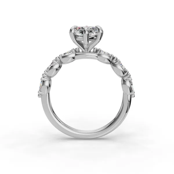 Platinum Marquise Engagement Ring Setting Image 2 SVS Fine Jewelry Oceanside, NY