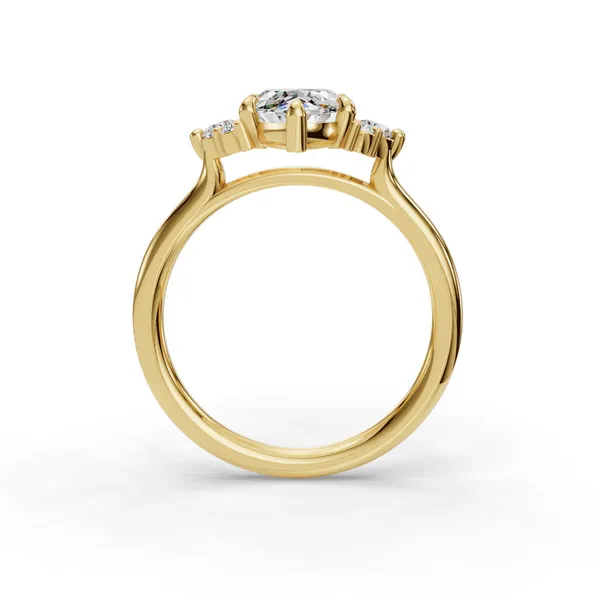 14K Yellow Gold Marquise Engagement Ring Setting Image 2 SVS Fine Jewelry Oceanside, NY