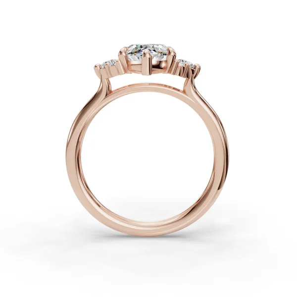 18K Rose Gold Marquise Engagement Ring Setting Image 2 SVS Fine Jewelry Oceanside, NY