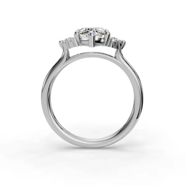 18K White Gold Marquise Engagement Ring Setting Image 2 SVS Fine Jewelry Oceanside, NY