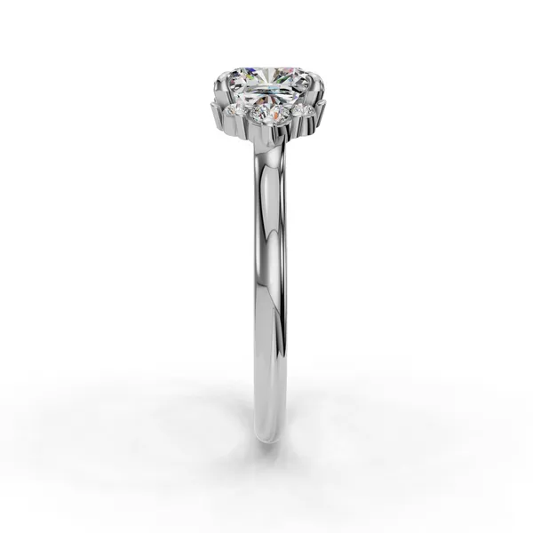 Platinum Cushion Engagement Ring Setting Image 3 SVS Fine Jewelry Oceanside, NY