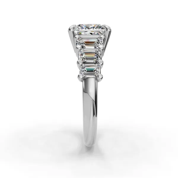 Platinum Princess Engagement Ring Setting Image 3 SVS Fine Jewelry Oceanside, NY