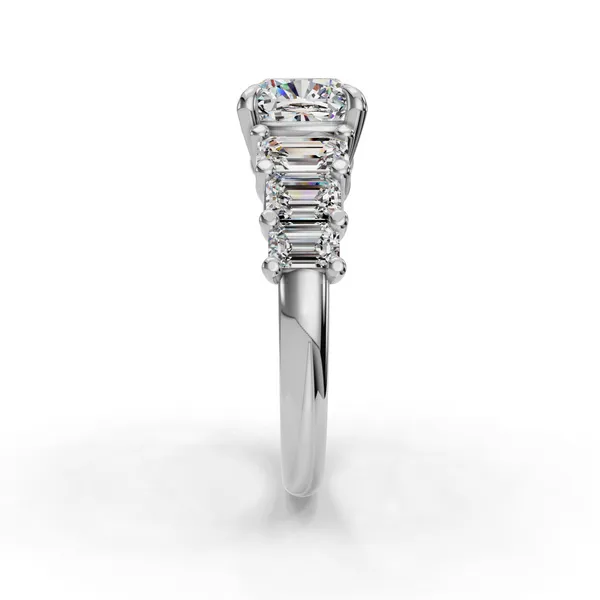 Platinum Cushion Engagement Ring Setting Image 3 SVS Fine Jewelry Oceanside, NY