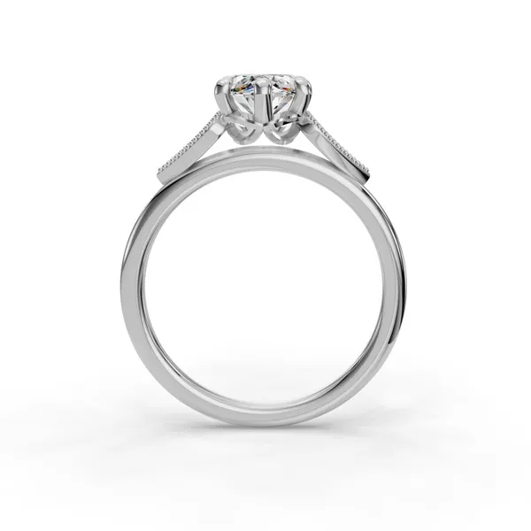 Platinum Marquise Engagement Ring Setting Image 2 SVS Fine Jewelry Oceanside, NY