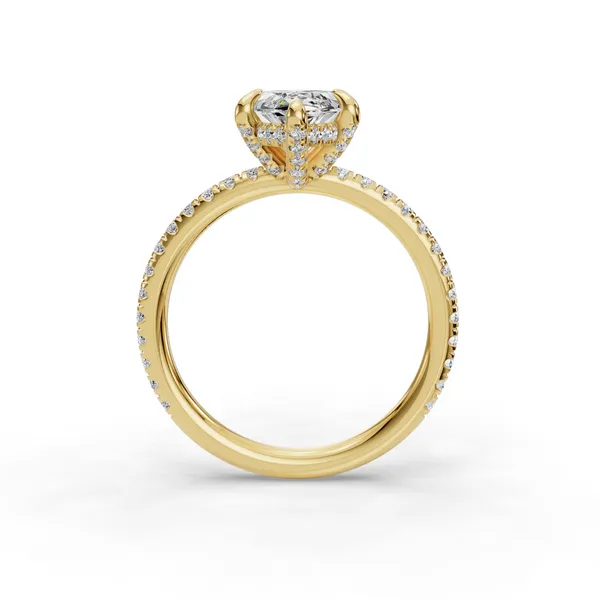 14K Yellow Gold Marquise Engagement Ring Setting Image 2 SVS Fine Jewelry Oceanside, NY