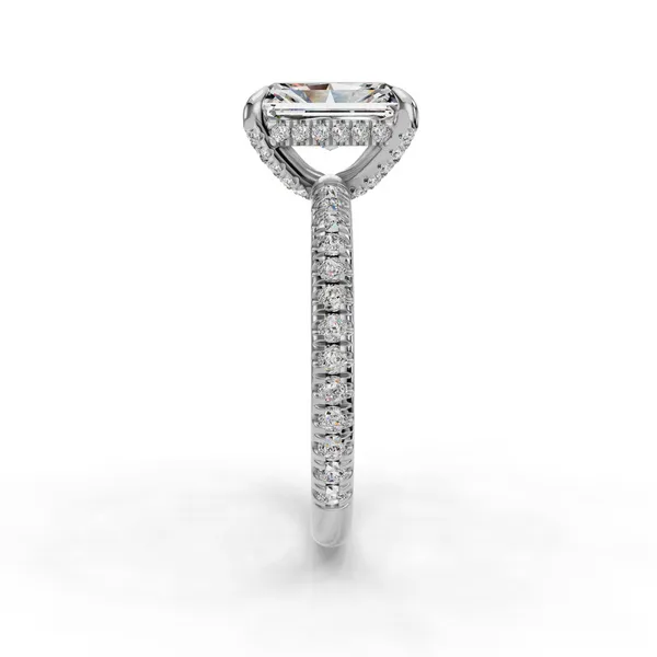 Platinum Radiant Engagement Ring Setting Image 3 SVS Fine Jewelry Oceanside, NY