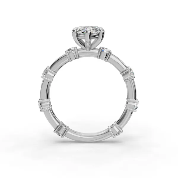 14K White Gold Marquise Engagement Ring Setting Image 2 SVS Fine Jewelry Oceanside, NY