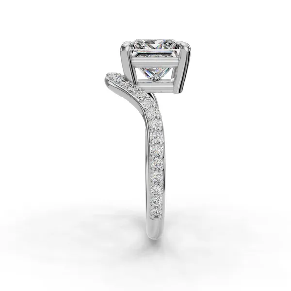 Platinum Princess Engagement Ring Setting Image 3 SVS Fine Jewelry Oceanside, NY