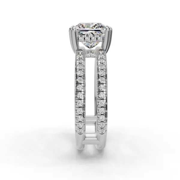 Platinum Princess Engagement Ring Setting Image 3 SVS Fine Jewelry Oceanside, NY