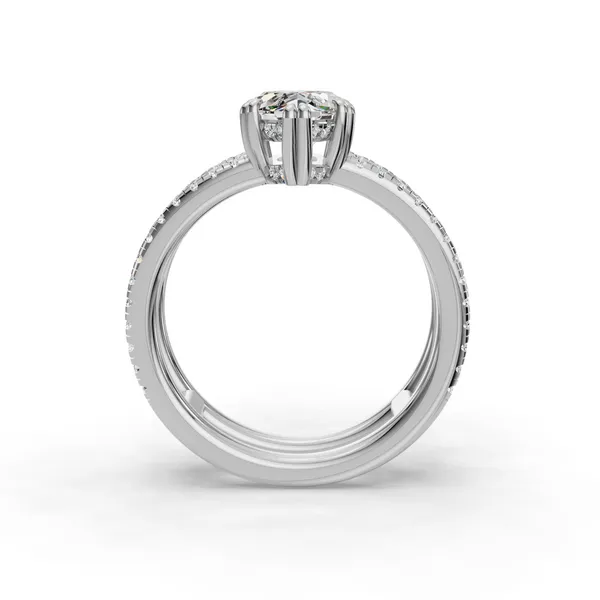 Platinum Marquise Engagement Ring Setting Image 2 SVS Fine Jewelry Oceanside, NY