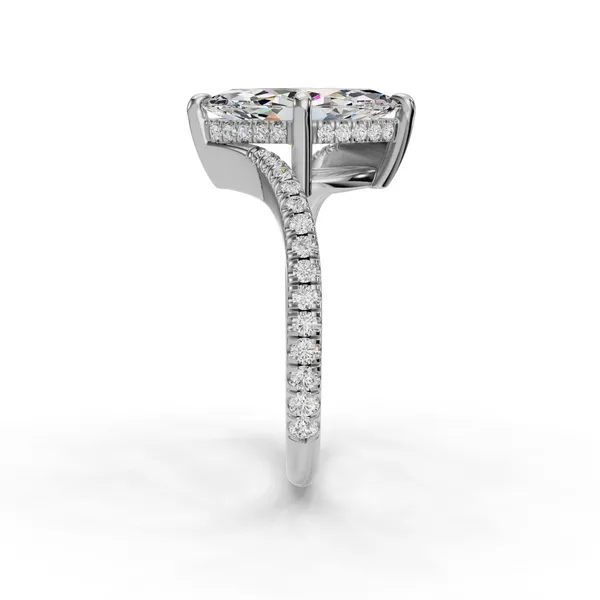 Platinum Marquise Engagement Ring Setting Image 3 SVS Fine Jewelry Oceanside, NY