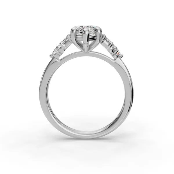 14K White Gold Marquise Engagement Ring Setting Image 2 SVS Fine Jewelry Oceanside, NY