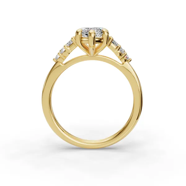 14K Yellow Gold Marquise Engagement Ring Setting Image 2 SVS Fine Jewelry Oceanside, NY