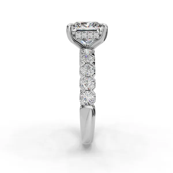 Platinum Princess Engagement Ring Setting Image 3 SVS Fine Jewelry Oceanside, NY