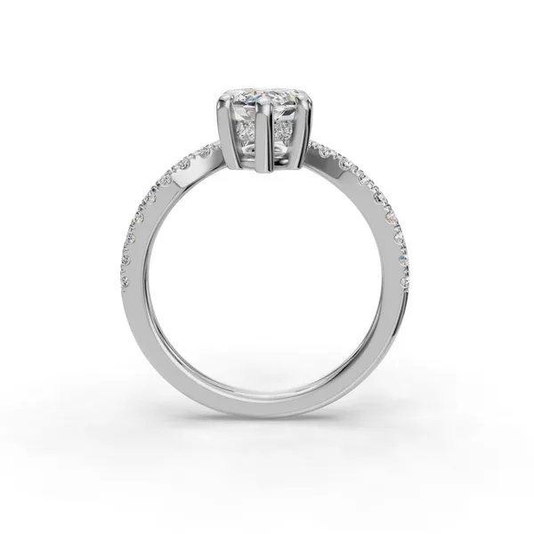 14K White Gold Marquise Engagement Ring Setting Image 2 SVS Fine Jewelry Oceanside, NY