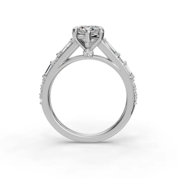 14K White Gold Marquise Engagement Ring Setting Image 2 SVS Fine Jewelry Oceanside, NY