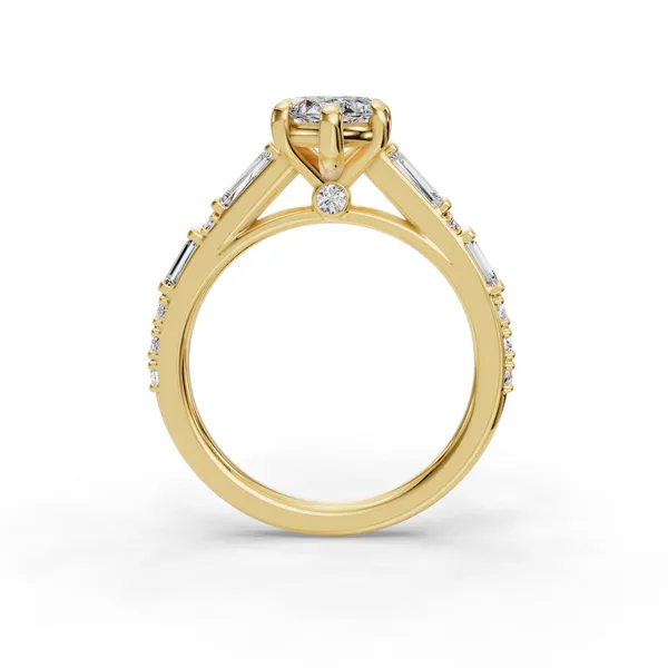14K Yellow Gold Marquise Engagement Ring Setting Image 2 SVS Fine Jewelry Oceanside, NY