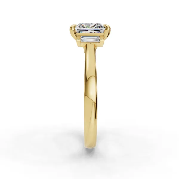 14K Yellow Gold Oval Engagement Ring Setting Image 3 SVS Fine Jewelry Oceanside, NY