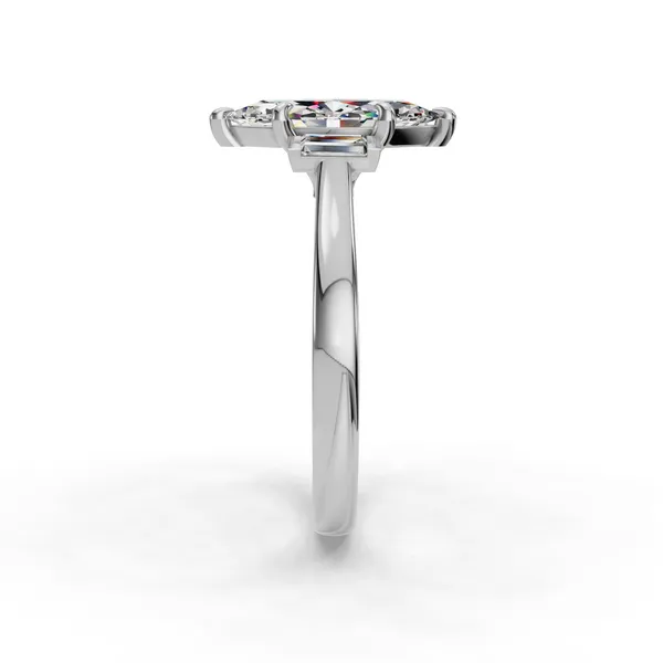 Platinum Marquise Engagement Ring Setting Image 3 SVS Fine Jewelry Oceanside, NY
