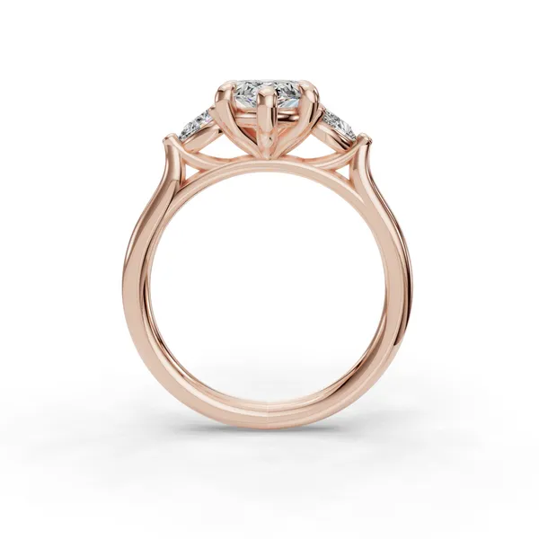 14K Rose Gold Marquise Engagement Ring Setting Image 2 SVS Fine Jewelry Oceanside, NY