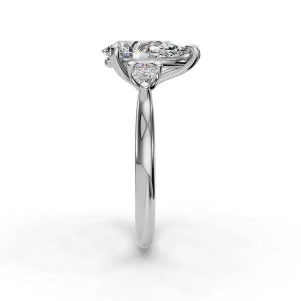 14K White Gold Pear Engagement Ring Setting Image 3 SVS Fine Jewelry Oceanside, NY