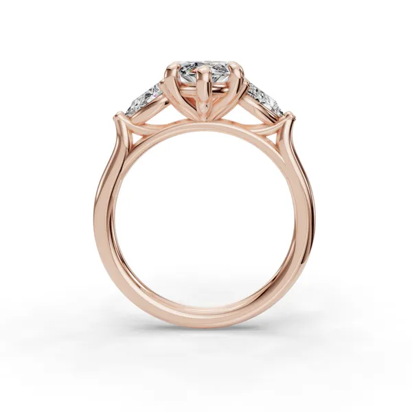 14K Rose Gold Marquise Engagement Ring Setting Image 2 SVS Fine Jewelry Oceanside, NY