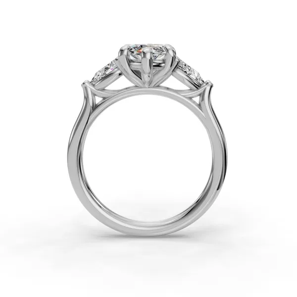 14K White Gold Marquise Engagement Ring Setting Image 2 SVS Fine Jewelry Oceanside, NY