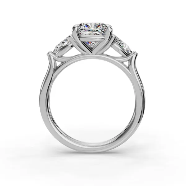 Platinum Cushion Engagement Ring Setting Image 2 SVS Fine Jewelry Oceanside, NY