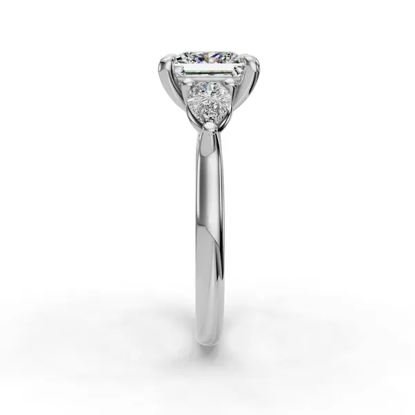 Platinum Princess Engagement Ring Setting Image 3 SVS Fine Jewelry Oceanside, NY