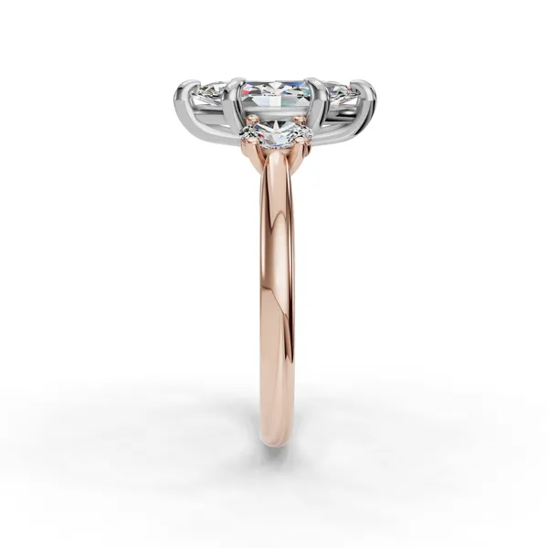 18K Rose Gold Marquise Engagement Ring Setting Image 3 SVS Fine Jewelry Oceanside, NY