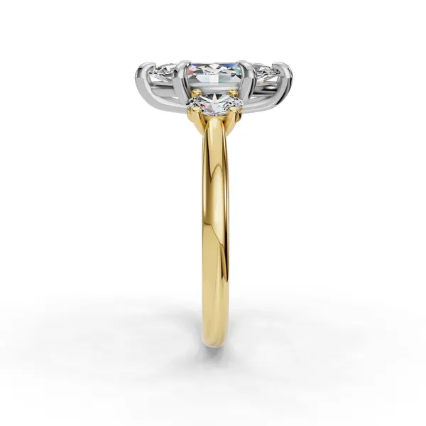 18K Yellow Gold Marquise Engagement Ring Setting Image 3 SVS Fine Jewelry Oceanside, NY