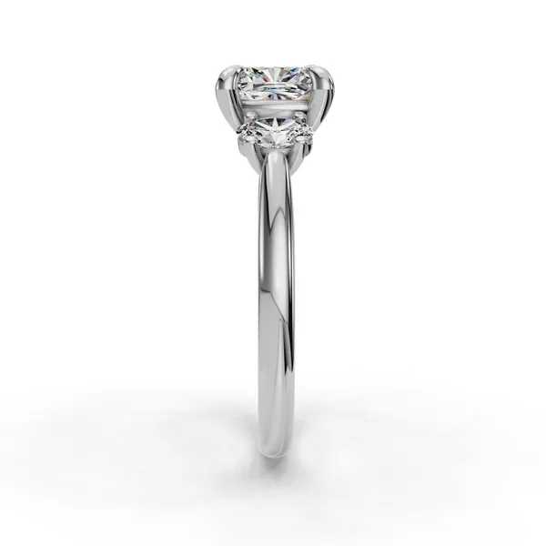 Platinum Cushion Engagement Ring Setting Image 3 SVS Fine Jewelry Oceanside, NY