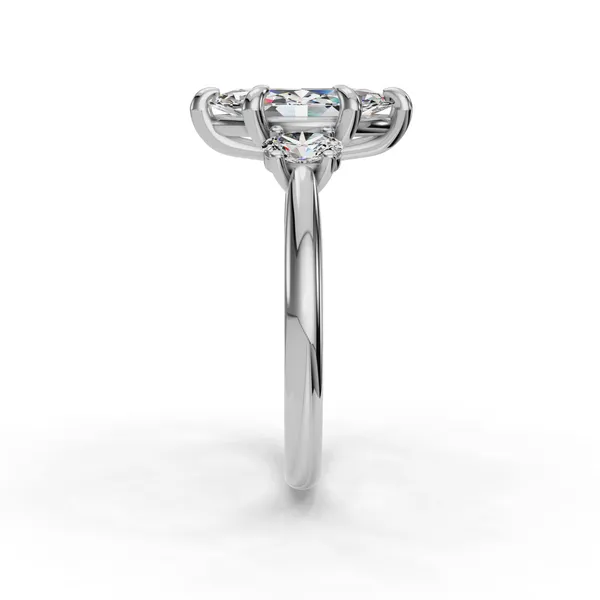 Platinum Marquise Engagement Ring Setting Image 3 SVS Fine Jewelry Oceanside, NY