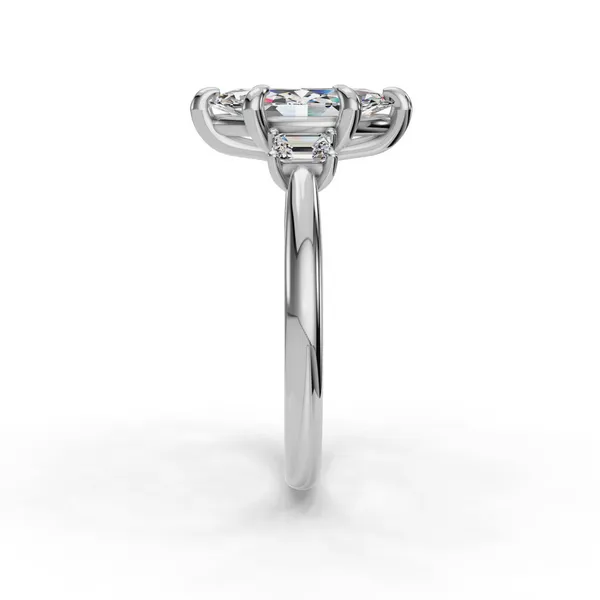 14K White Gold Marquise Engagement Ring Setting Image 3 SVS Fine Jewelry Oceanside, NY