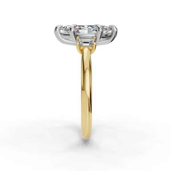 18K Yellow Gold Marquise Engagement Ring Setting Image 3 SVS Fine Jewelry Oceanside, NY