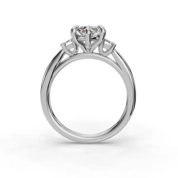 Platinum Marquise Engagement Ring Setting Image 2 SVS Fine Jewelry Oceanside, NY