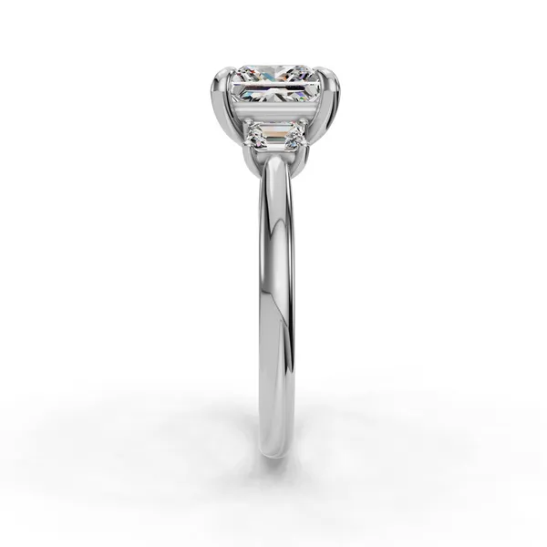 Platinum Princess Engagement Ring Setting Image 3 SVS Fine Jewelry Oceanside, NY