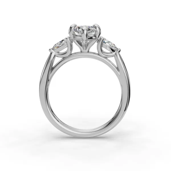 14K White Gold Marquise Engagement Ring Setting Image 2 SVS Fine Jewelry Oceanside, NY