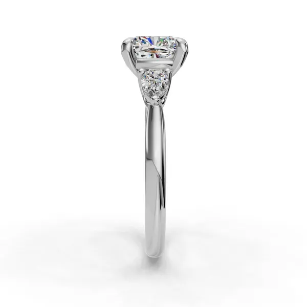 Platinum Cushion Engagement Ring Setting Image 3 SVS Fine Jewelry Oceanside, NY