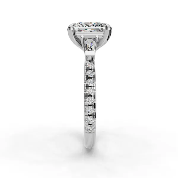 Platinum Princess Engagement Ring Setting Image 3 SVS Fine Jewelry Oceanside, NY
