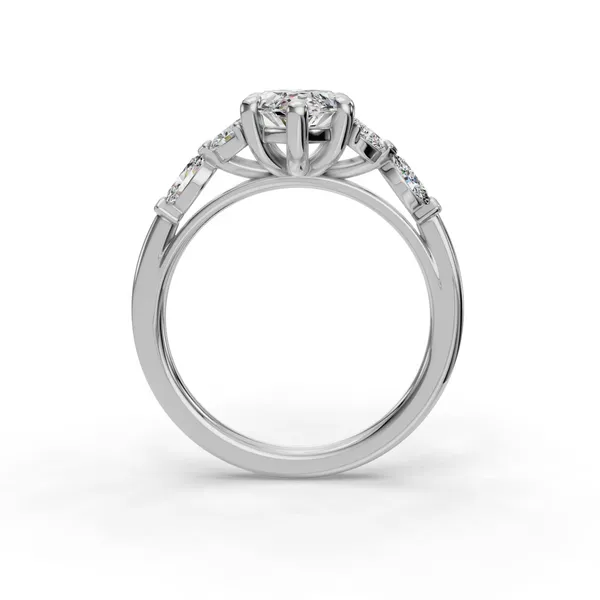 18K White Gold Marquise Engagement Ring Setting Image 2 SVS Fine Jewelry Oceanside, NY